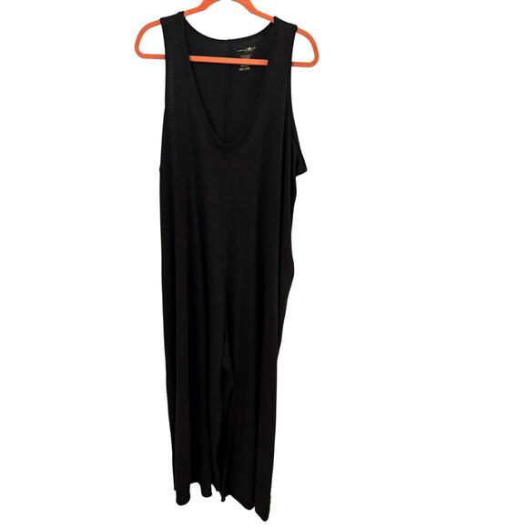 Natural Life Pants - Natural Life Charlie Jumpsuit OS Wide Leg Deep V-neck Pockets Leisurewear Comfy